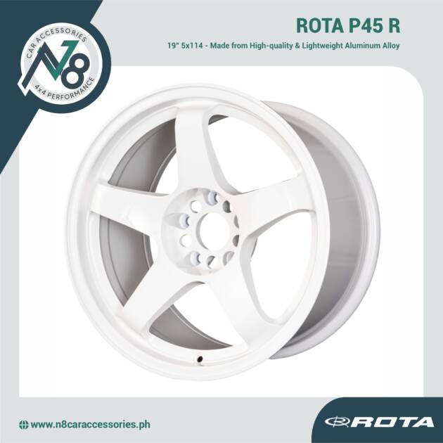 ROTA P45 R 19x10" 5x114 WHITE Wheels Genuine