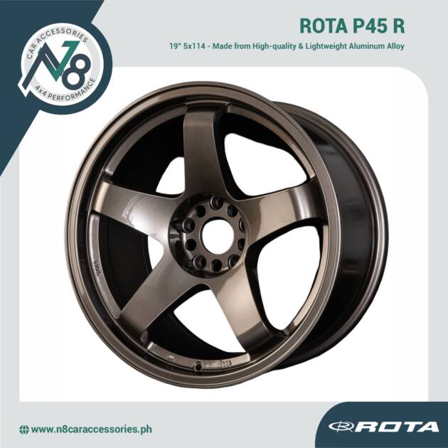 ROTA P45 R 19x10" 5x114 GUN METALLIC Wheels Genuine