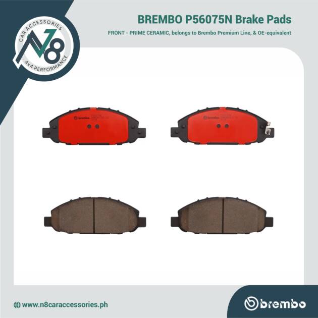 BREMBO Front Brake Pad Prime Ceramic P56075N Genuine