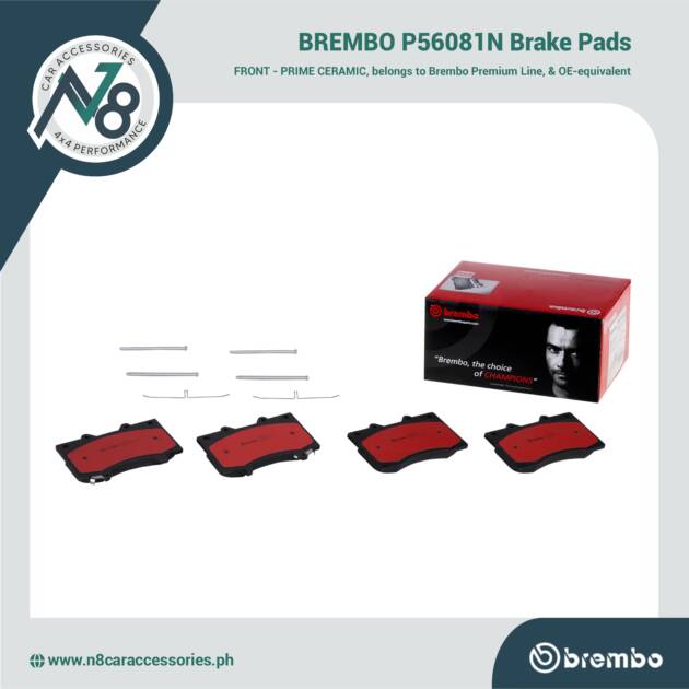 BREMBO Front Brake Pad Prime Ceramic P56081N Genuine