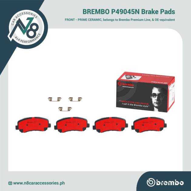 BREMBO Front Brake Pad Prime Ceramic P49045N Genuine