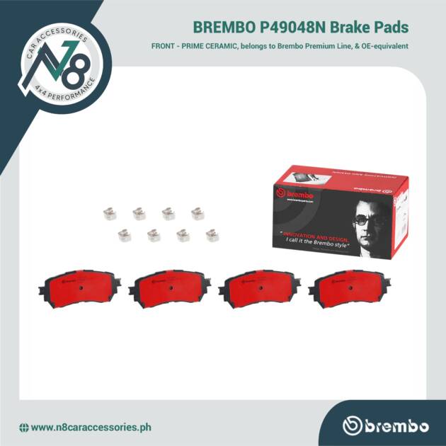BREMBO Front Brake Pad Prime Ceramic P49048N Genuine