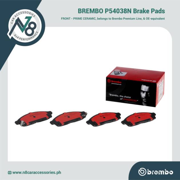 BREMBO Front Brake Pad Prime Ceramic P54038N Genuine