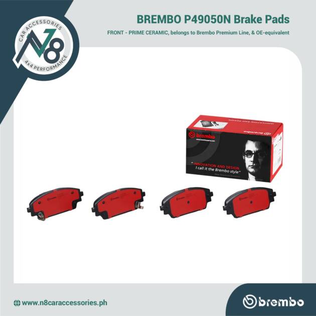 BREMBO Front Brake Pad Prime Ceramic P49050N Genuine