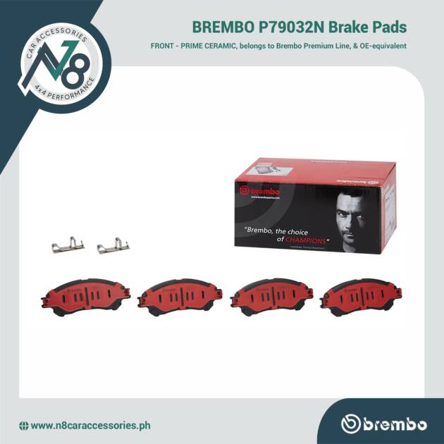 BREMBO Front Brake Pad Prime Ceramic P79032N Genuine