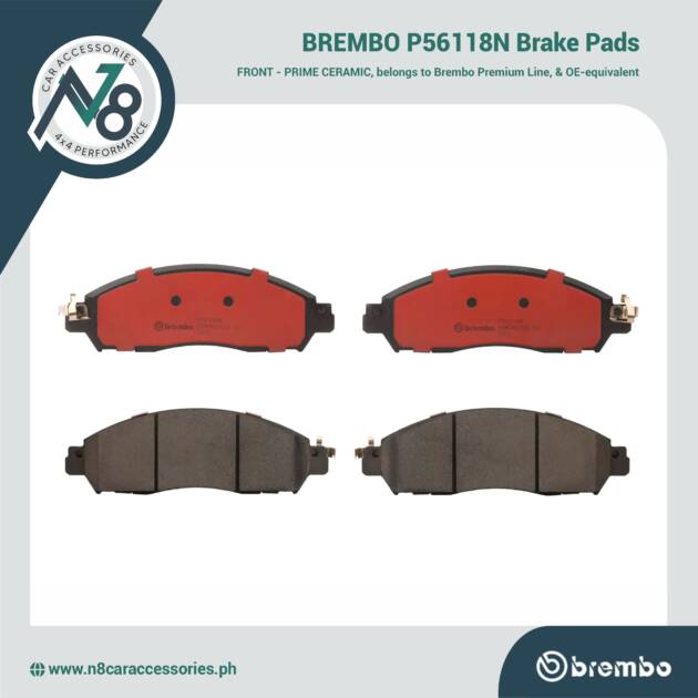 BREMBO Front Brake Pad Prime Ceramic P56118N Genuine