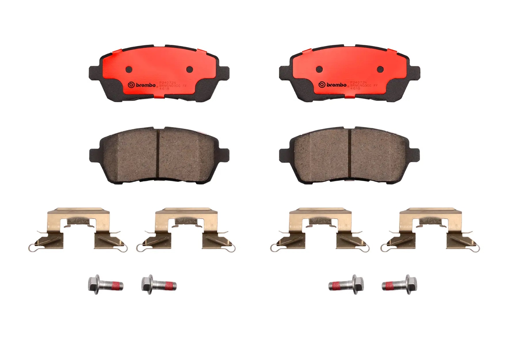 BREMBO Front Brake Pad Prime Ceramic P24072N Genuine - Image 2