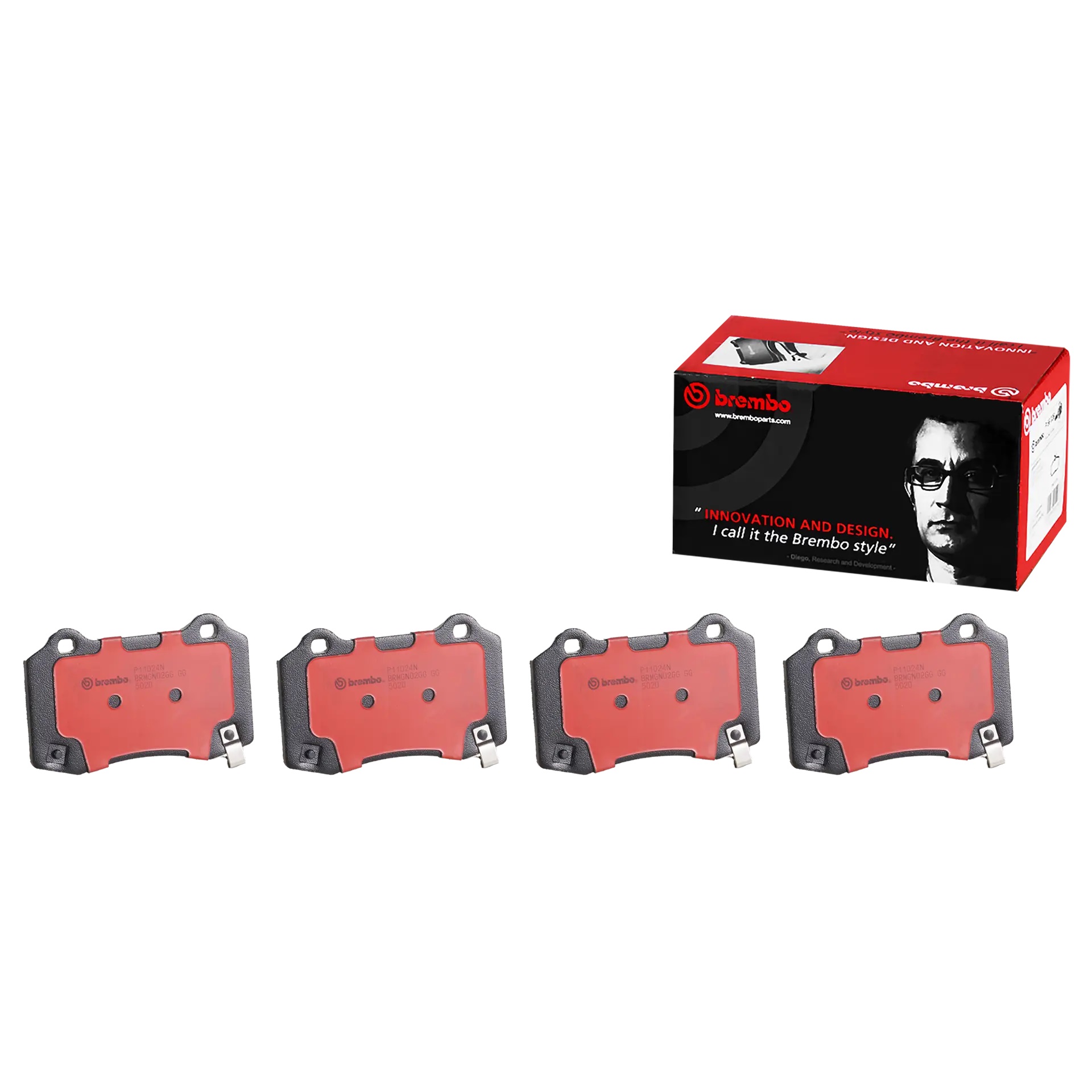 BREMBO Rear Brake Pad Prime Ceramic P11024N Genuine - Image 2