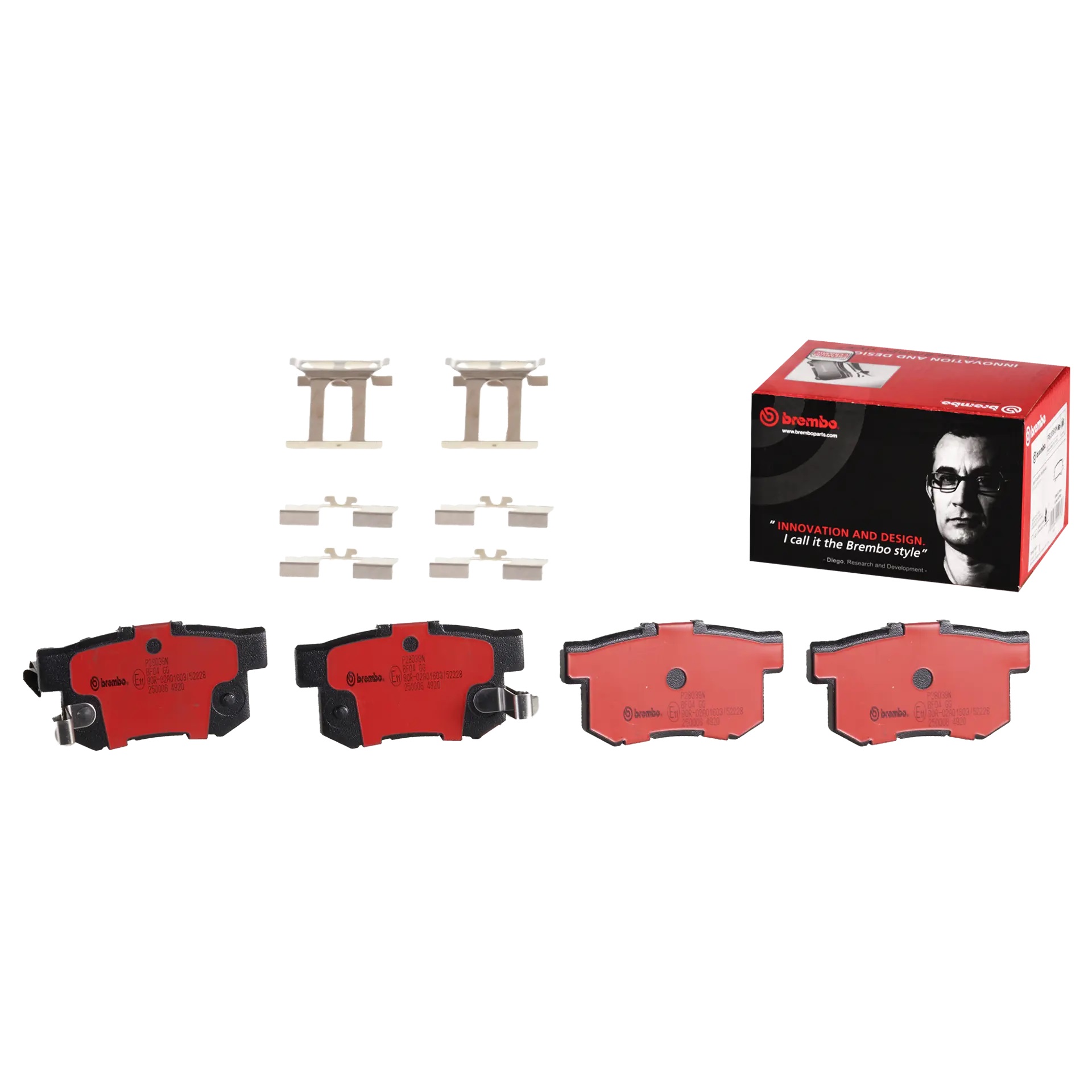 BREMBO Rear Brake Pad Prime Ceramic P28039N Genuine - Image 2