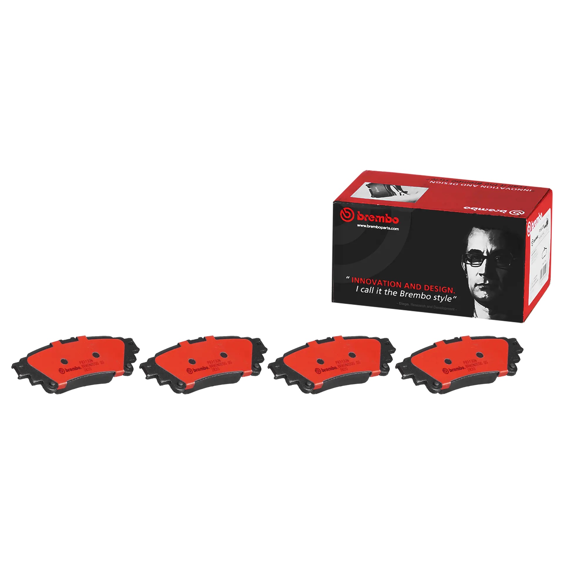 BREMBO Rear Brake Pad Prime Ceramic P83132N Genuine - Image 2