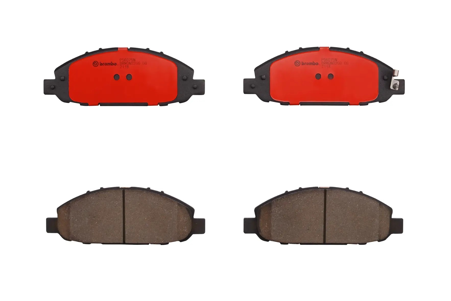 BREMBO Front Brake Pad Prime Ceramic P56075N Genuine - Image 2
