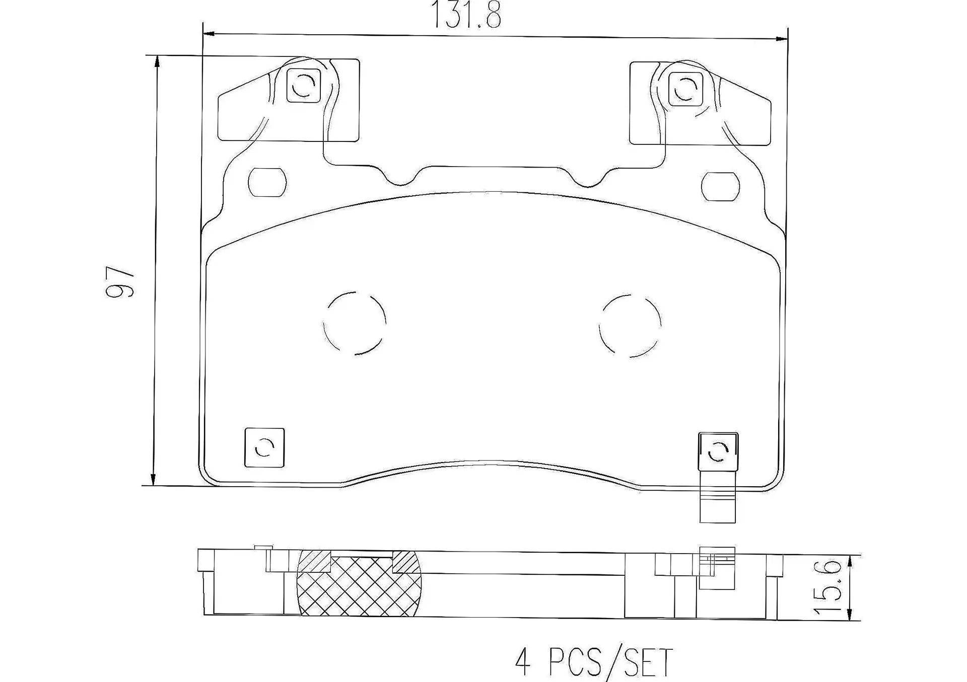 BREMBO Front Brake Pad Prime Ceramic P10064N Genuine - Image 3