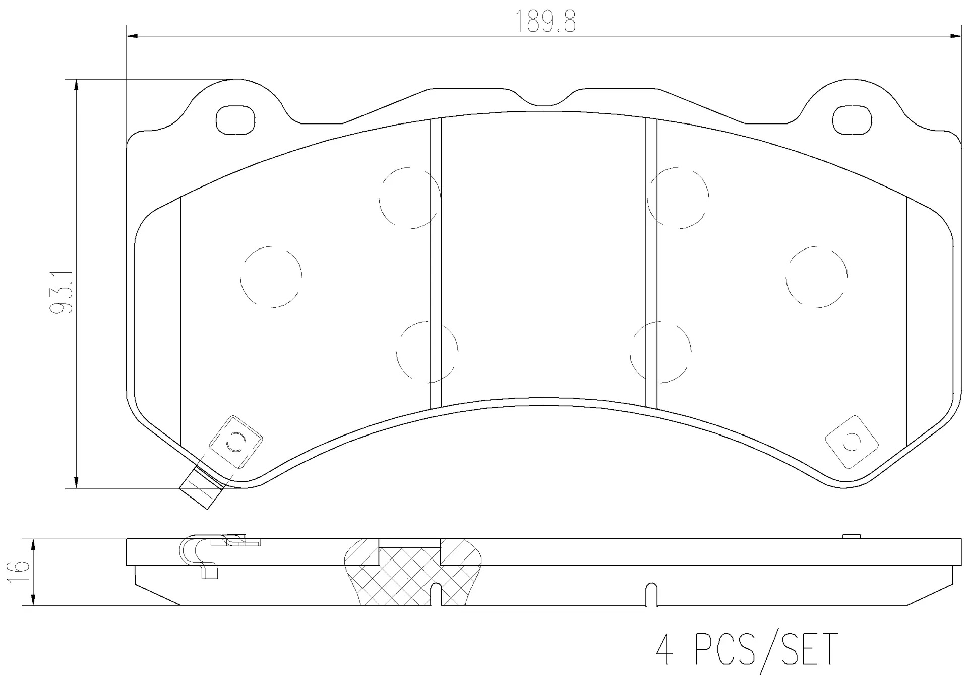 BREMBO Front Brake Pad Prime Ceramic P37018N Genuine - Image 3