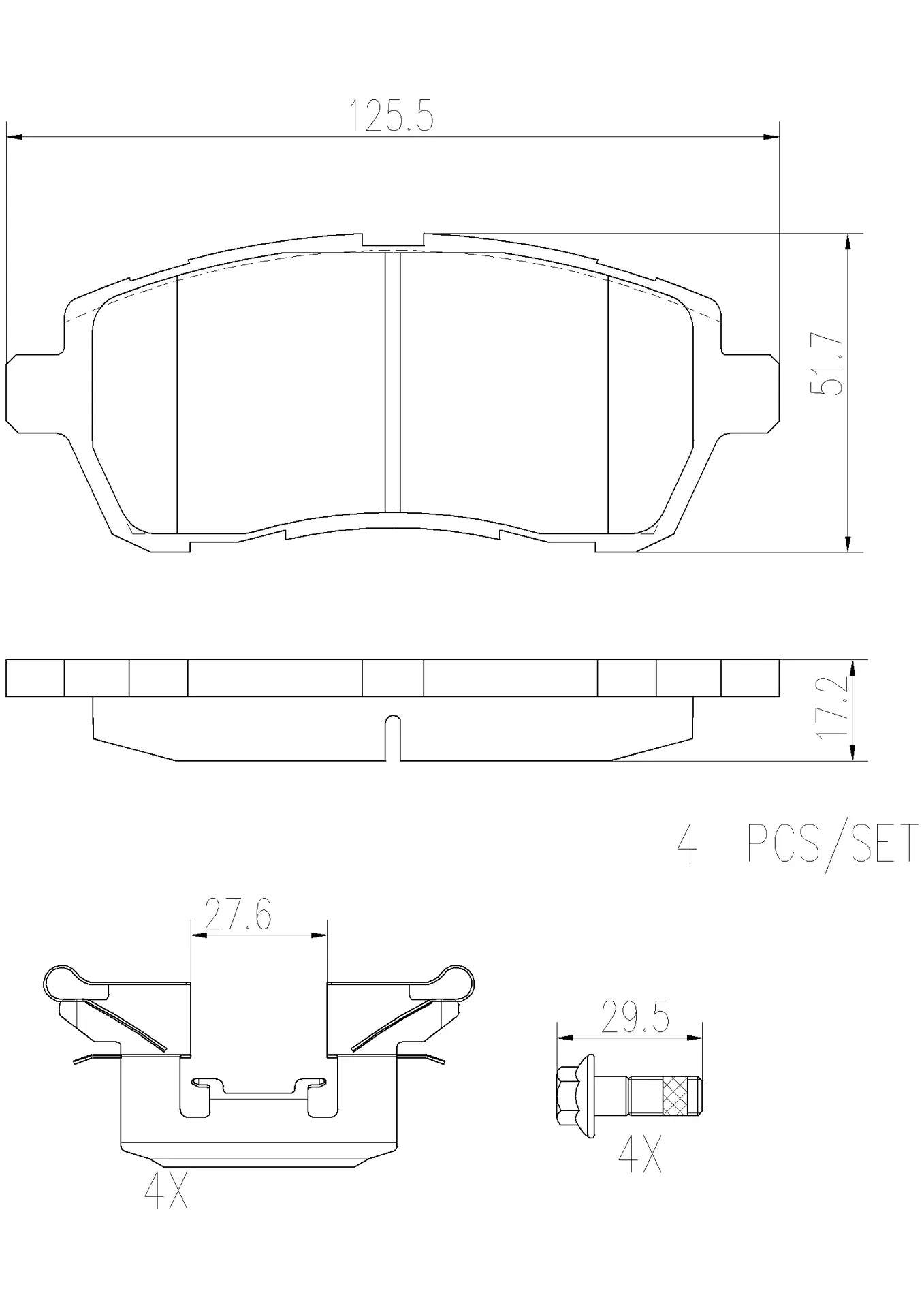 BREMBO Front Brake Pad Prime Ceramic P24072N Genuine - Image 3