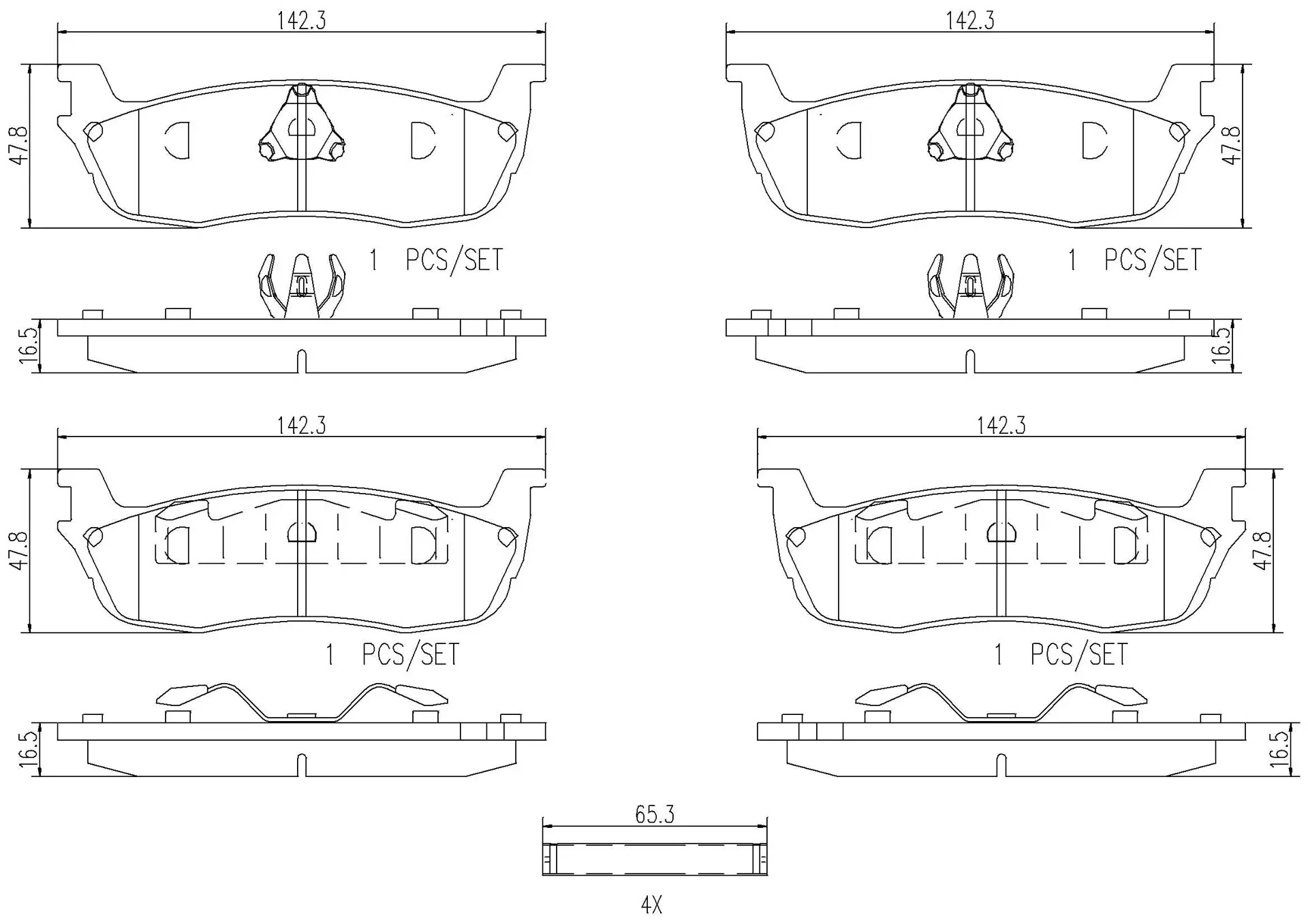 BREMBO Rear Brake Pad Prime Ceramic P24083N Genuine - Image 3