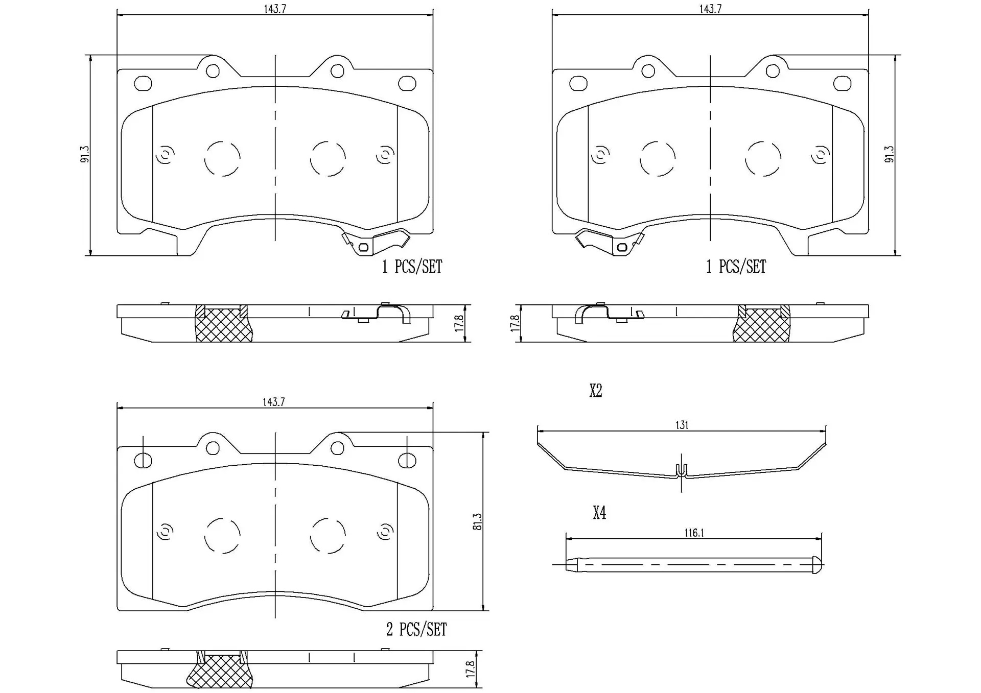 BREMBO Front Brake Pad Prime Ceramic P56081N Genuine - Image 3