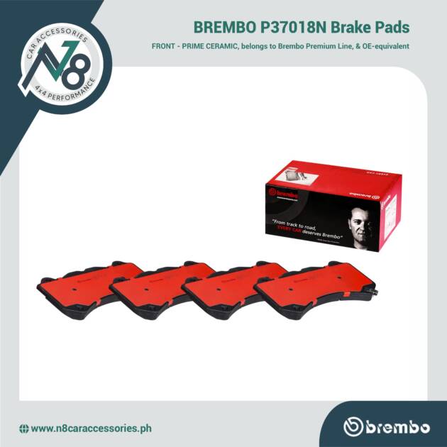 BREMBO Front Brake Pad Prime Ceramic P37018N Genuine