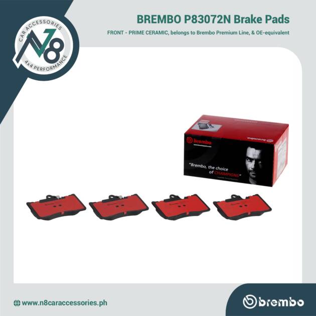 BREMBO Front Brake Pad Prime Ceramic P83072N Genuine