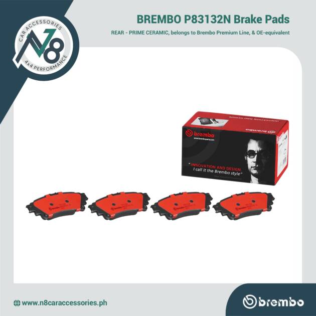 BREMBO Rear Brake Pad Prime Ceramic P83132N Genuine