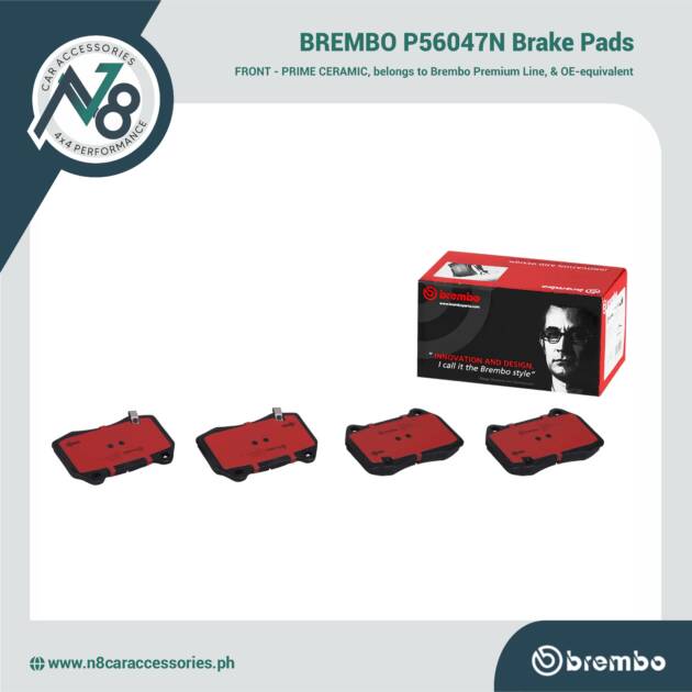 BREMBO Front Brake Pad Prime Ceramic P56047N Genuine