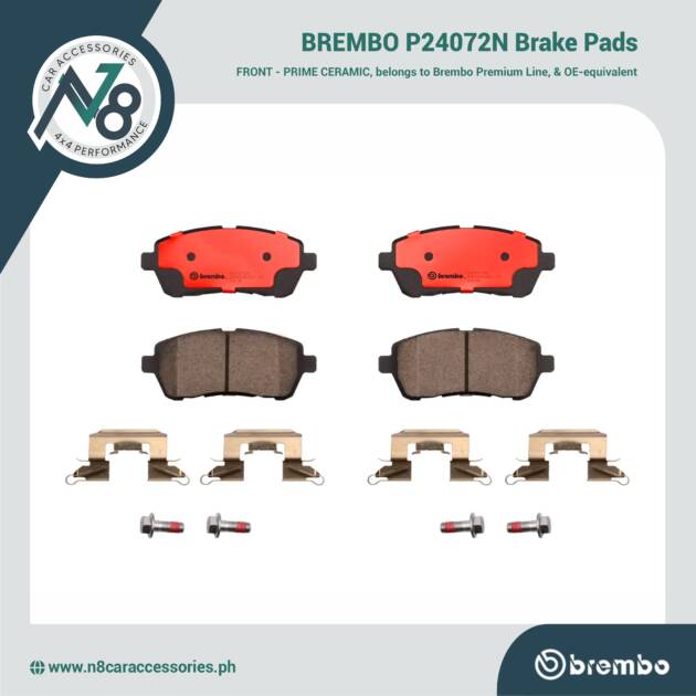 BREMBO Front Brake Pad Prime Ceramic P24072N Genuine