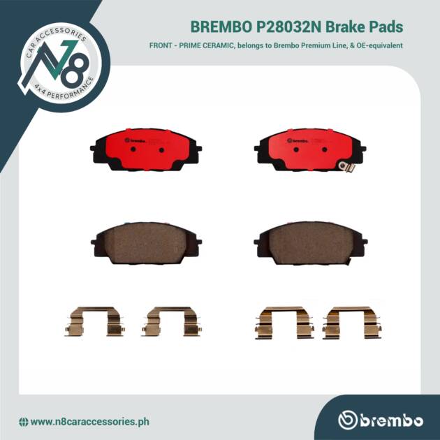 BREMBO Front Brake Pad Prime Ceramic P28032N Genuine