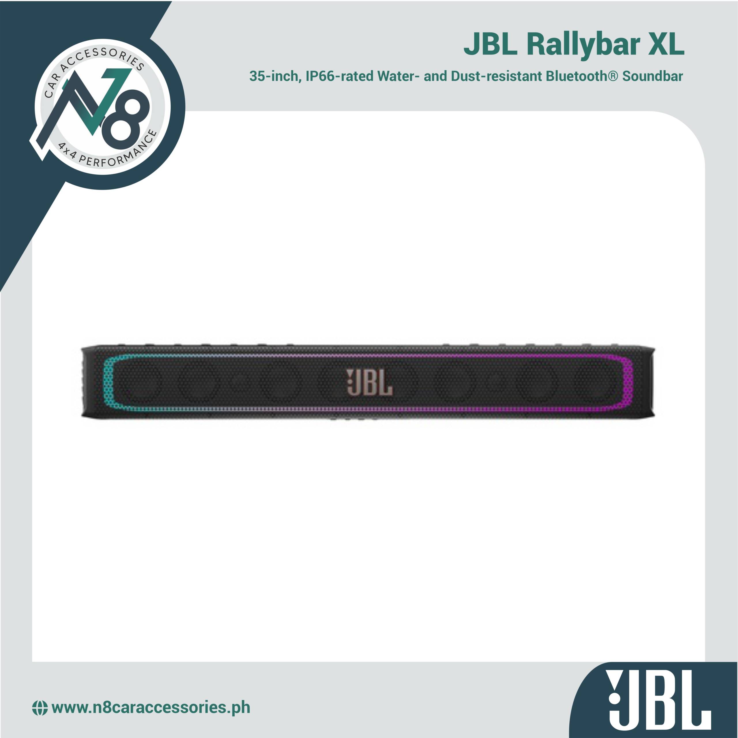 JBL Rallybar XL 35-inch Bluetooth® Soundbar Genuine