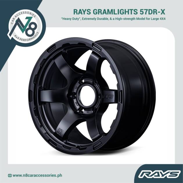 VOLK RAYS Gram Lights 57DR-X BLACK Genuine