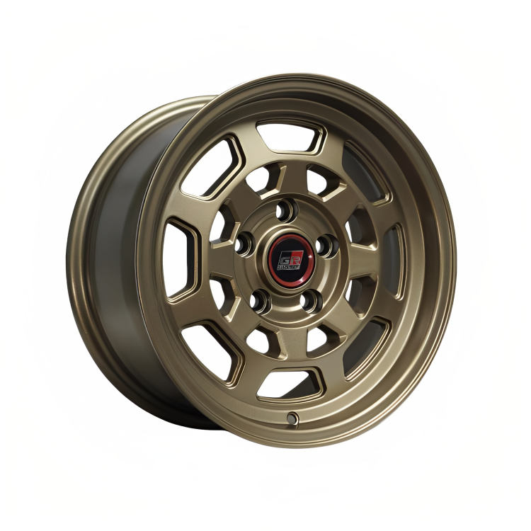 GR Champ SR17 15x7" 5x114.3 +25 DARK MATTE BRONZE Wheels for TOYOTA TAMARAW Genuine - Image 2