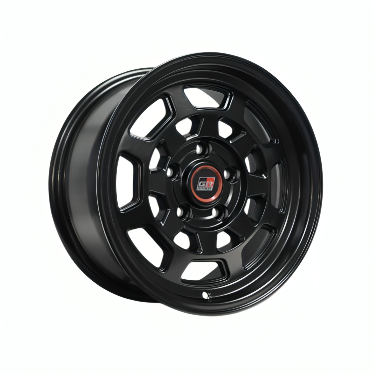 GR Champ SR17 15x7" 5x114.3 +25 MATTE BLACK Wheels for TOYOTA TAMARAW Genuine - Image 2