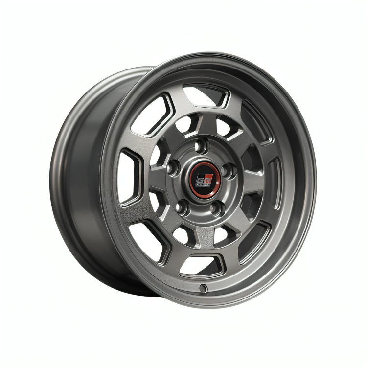 GR Champ SR17 15x7" 5x114.3 +25 MATTE GUNMETAL Wheels for TOYOTA TAMARAW Genuine - Image 2
