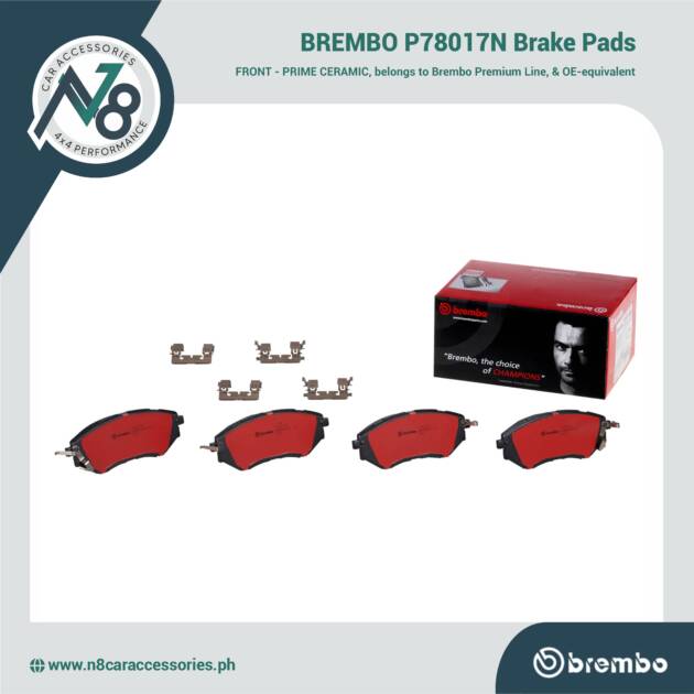 BREMBO Front Brake Pad Prime Ceramic P78017N Genuine