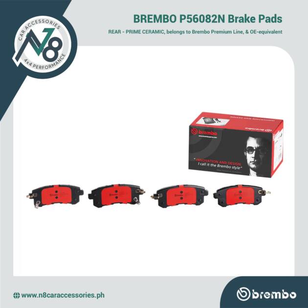 BREMBO Rear Brake Pad Prime Ceramic P56082N Genuine