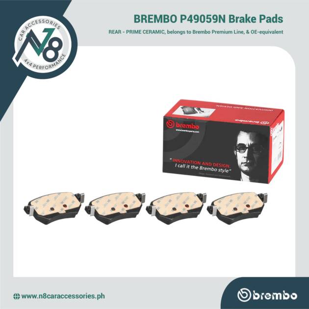 BREMBO Rear Brake Pad Prime Ceramic P49059N Genuine