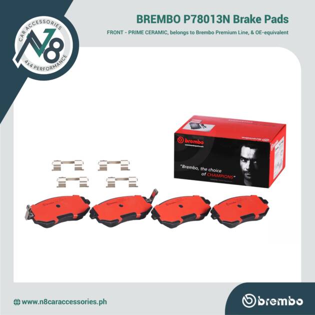 BREMBO Front Brake Pad Prime Ceramic P78013N Genuine