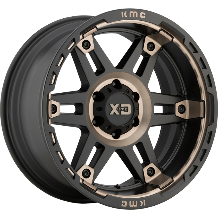 XD KMC XD840 Spy II 20x9 6x114.3 et18 Satin Black Dark Tint Genuine - Image 2