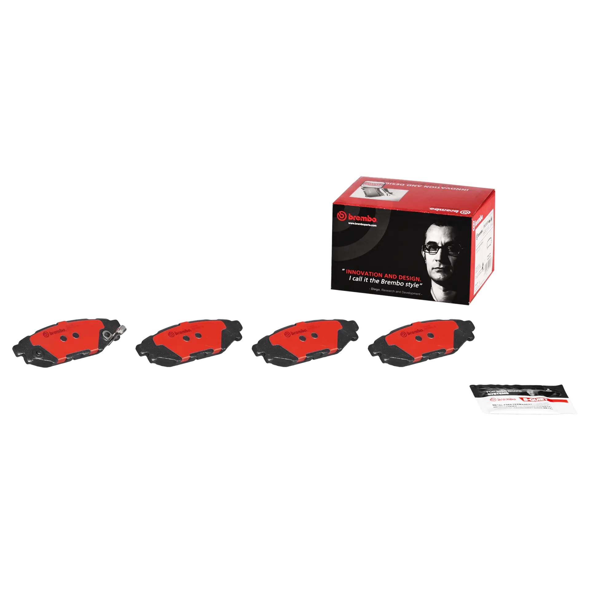 BREMBO Rear Brake Pad Prime Ceramic P78020N Genuine - Image 2