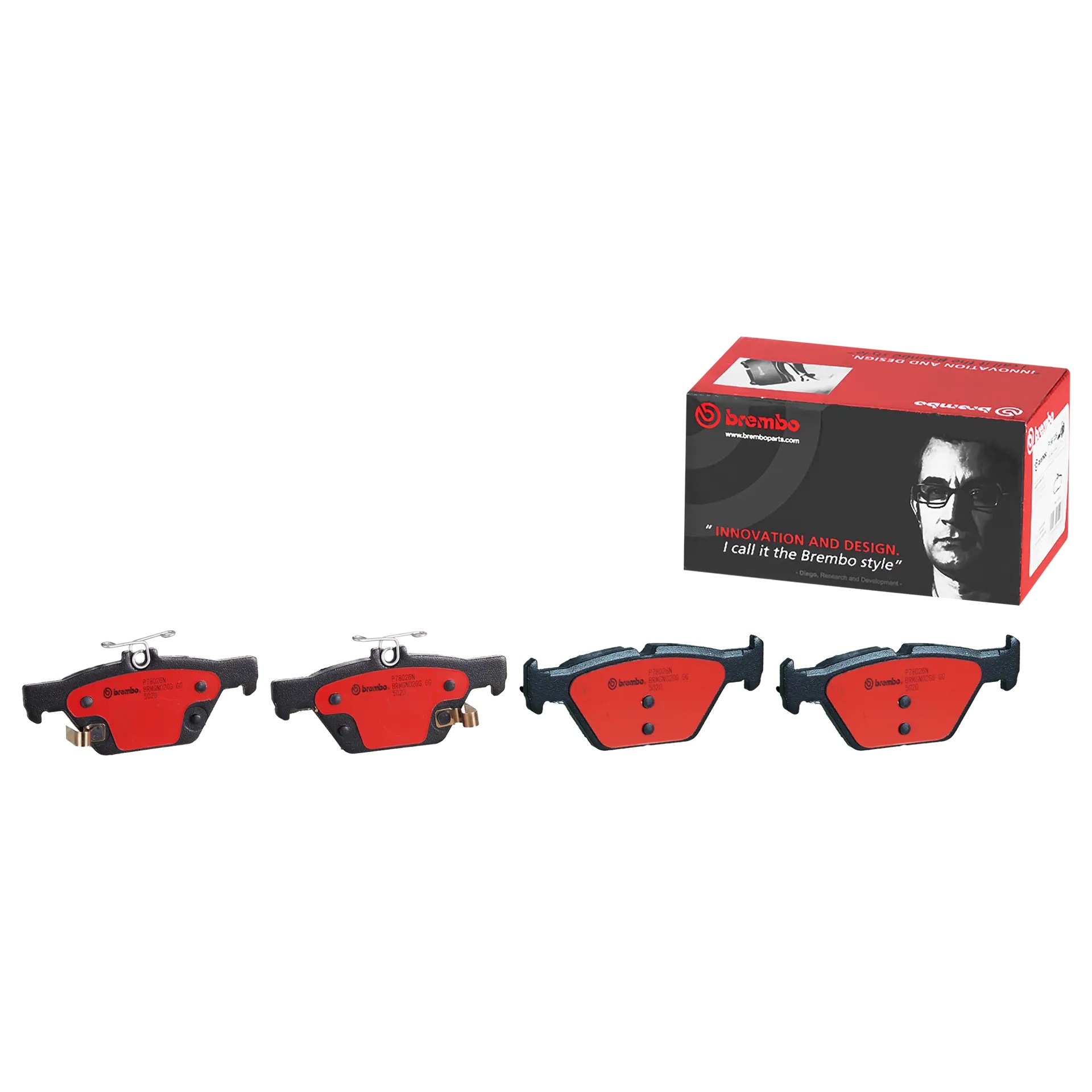 BREMBO Rear Brake Pad Prime Ceramic P78026N Genuine - Image 2