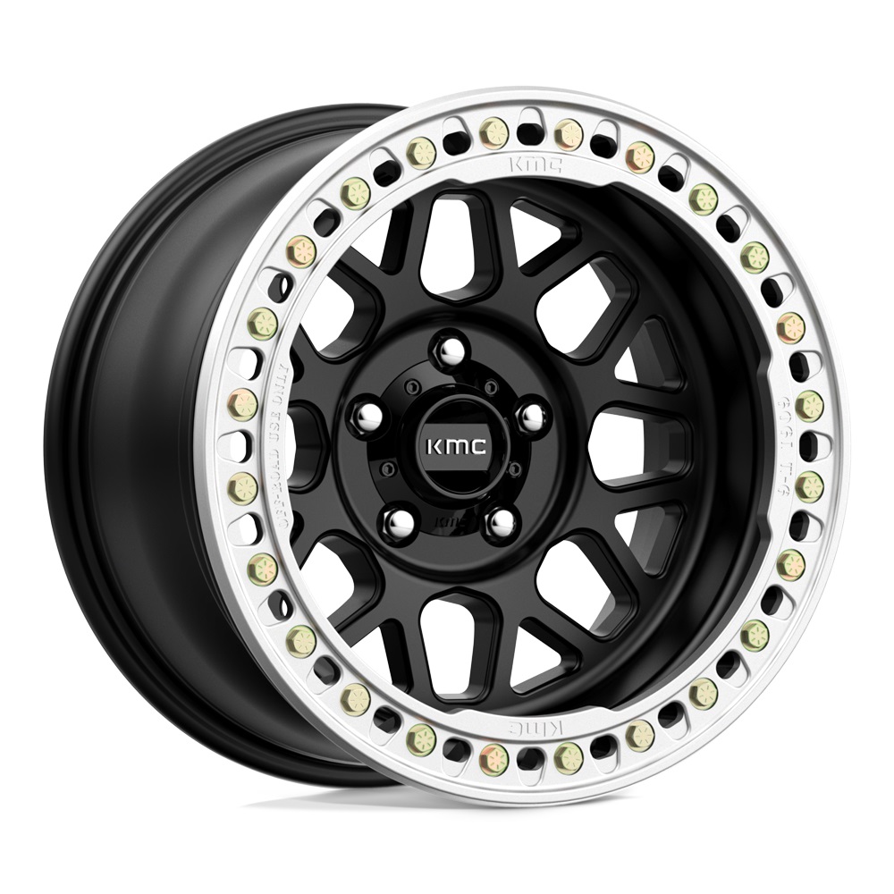 XD KMC KM235 Grenade Crawl (Beadlock) 17x8.5 6x139.7 et00 Satin Black Genuine - Image 2