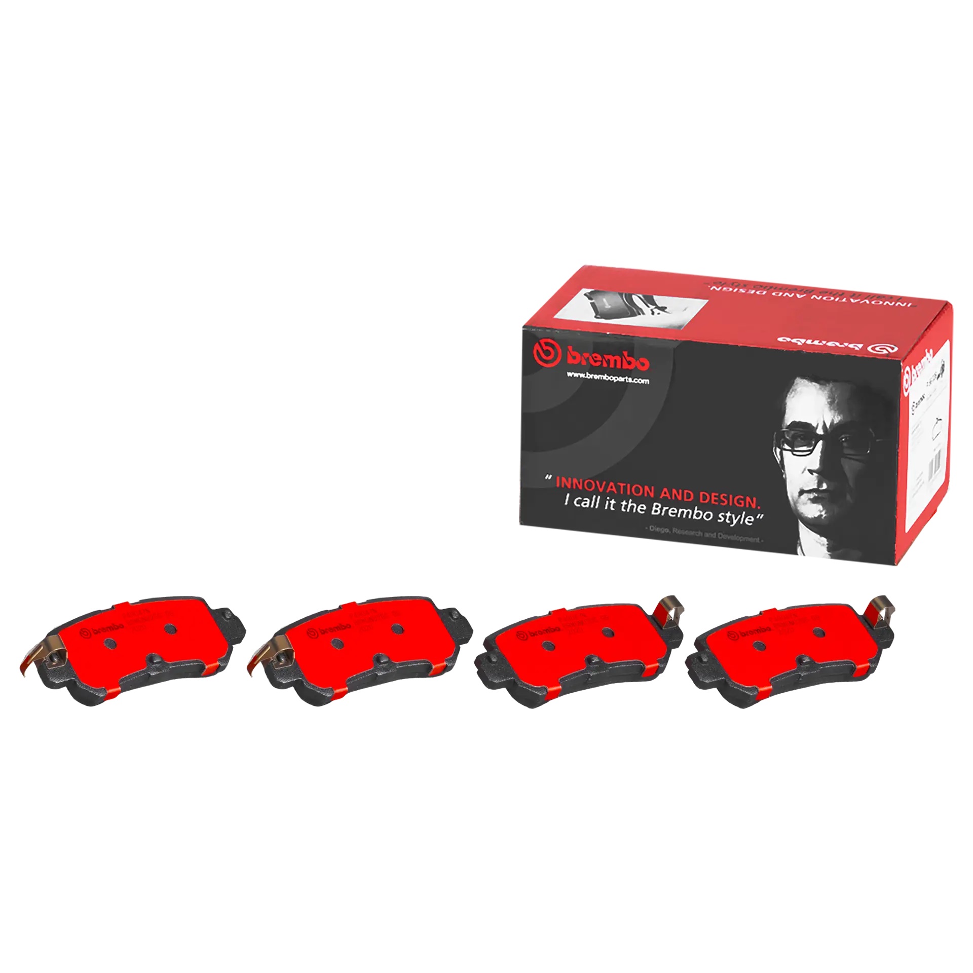 BREMBO Rear Brake Pad Prime Ceramic P49047N Genuine - Image 2