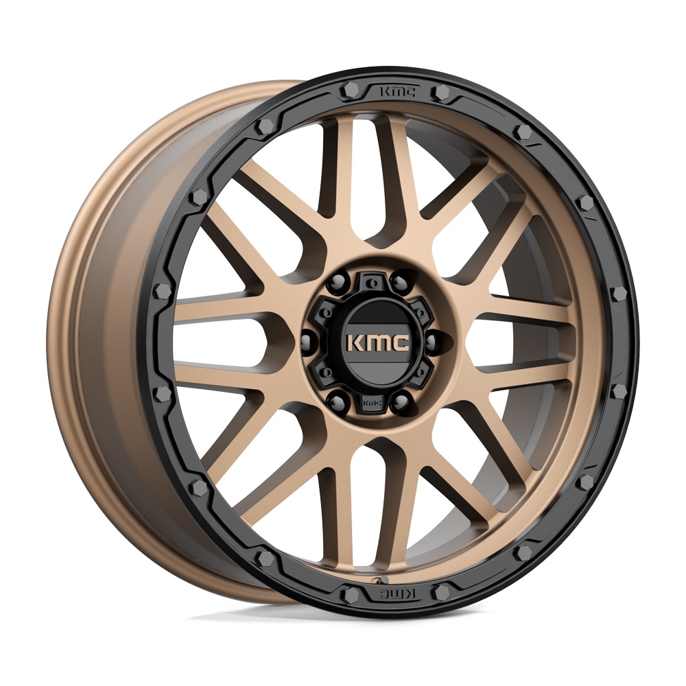 XD KMC KM535 Grenade OR 20x9 6x114.3 et18 Matte Bronze with Matte Black Lip Genuine - Image 2