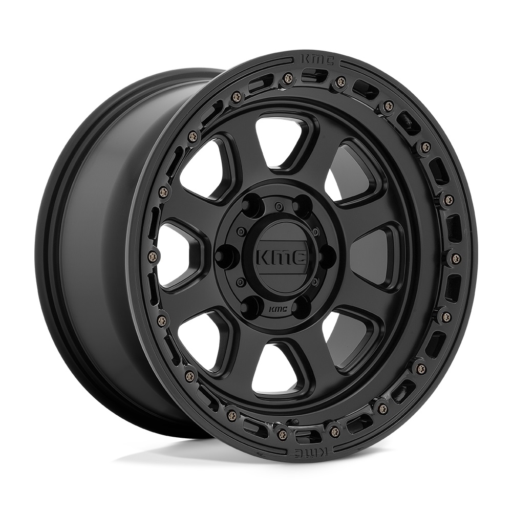 XD KMC KM548 Chase 20x9 6x139.7 et00 Satin Black with Gloss Black Lip Genuine - Image 2