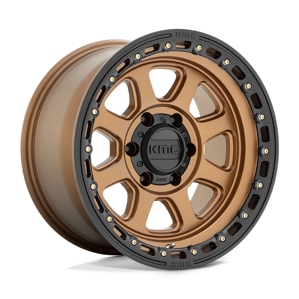 XD KMC KM548 Chase 20x9 6x139.7 et00 Matte Bronze with Black Lip Genuine - Image 2