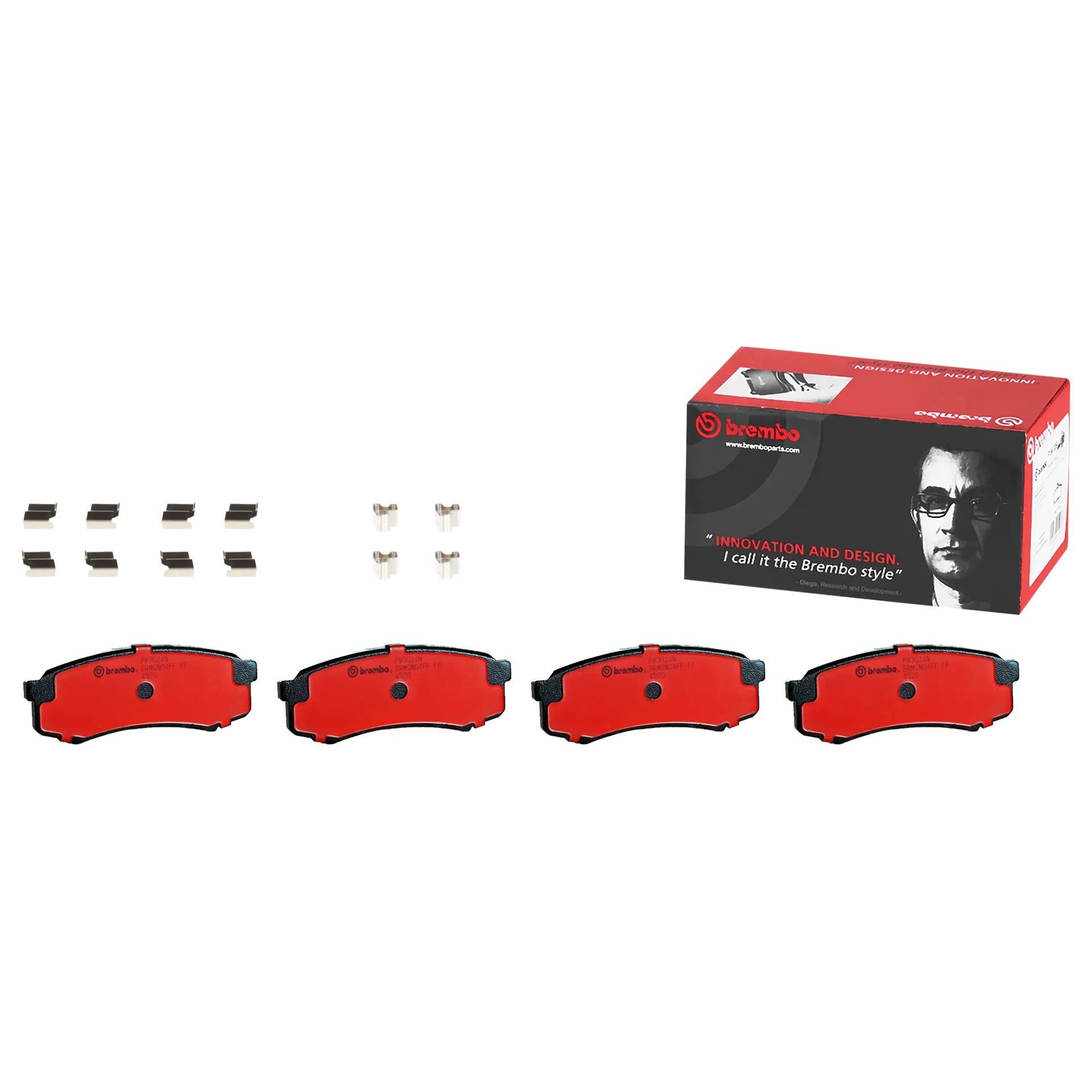 BREMBO Rear Brake Pad Prime Ceramic P83024N Genuine - Image 2