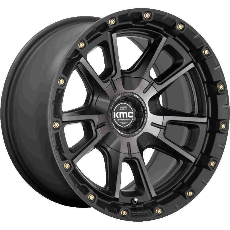 XD KMC KM100 Sync 20x9 6x135/139.7 et00 Satin Black with Gray Tint Genuine - Image 2