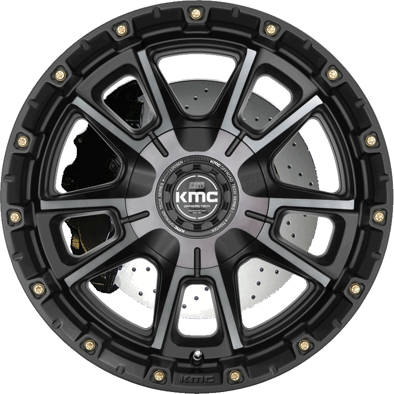 XD KMC KM100 Sync 20x9 6x135/139.7 et00 Satin Black with Gray Tint Genuine - Image 3