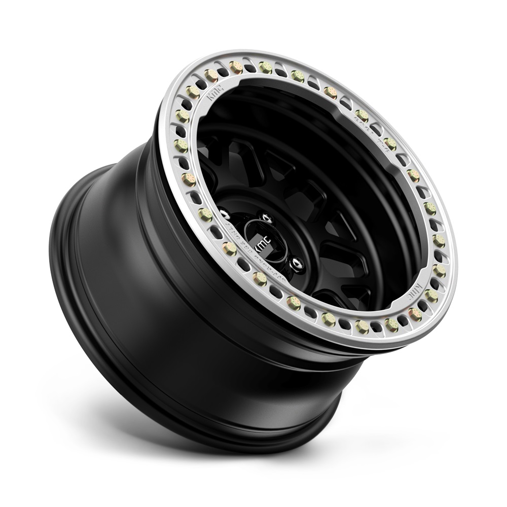 XD KMC KM235 Grenade Crawl (Beadlock) 17x8.5 6x139.7 et00 Satin Black Genuine - Image 3