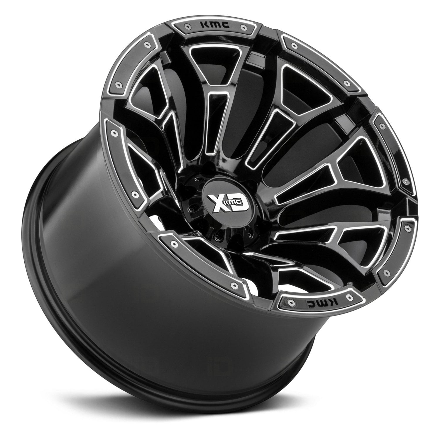 XD KMC XD841 Boneyard 20x12 5x127 et-44 Gloss Black Milled Genuine - Image 3