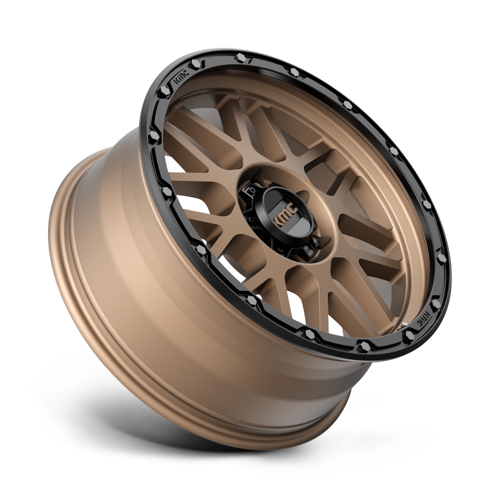 XD KMC KM535 Grenade OR 20x9 6x114.3 et18 Matte Bronze with Matte Black Lip Genuine - Image 3