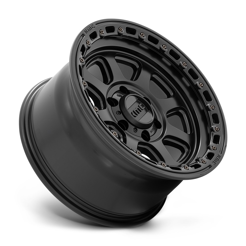 XD KMC KM548 Chase 20x9 6x139.7 et00 Satin Black with Gloss Black Lip Genuine - Image 3